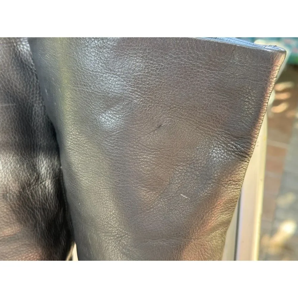 L'Autre Chose NY Look Black Leather Over The Knee Tall Boots SZ EU 38 = US 7.5/8 - Picture 11 of 14